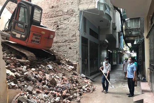 Xử lý ngay hộ thi công vi phạm, trả lại đường phố thông thoáng