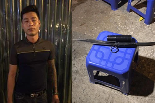 Bắt đối tượng nghi vấn mang dao đi… hỗn chiến