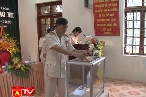 Các đơn vị CATP tổ chức Đại hội Đảng nhiệm kỳ 2015 -2020