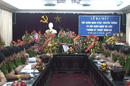 Thành lập 2 đội công tác mới trực thuộc Phòng Kỹ thuật hình sự - CATPHN