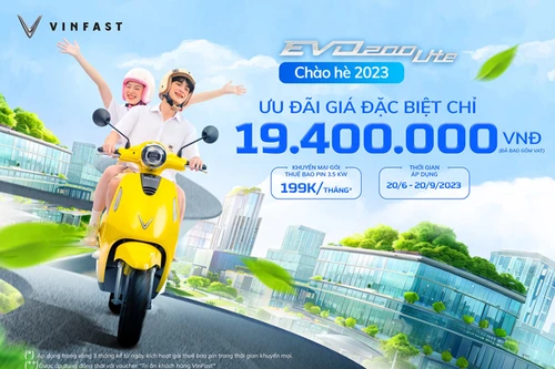VinFast ưu đãi đặc biệt mùa hè – EVO200 về giá 19,4 triệu đồng