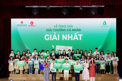 Cuộc thi 'Gửi tương lai Xanh 2050' mùa đầu tiên tìm ra các chủ nhân giải thưởng