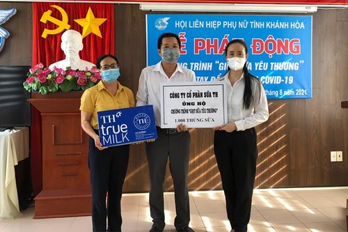 TH trao tặng 48.000 sản phẩm tốt cho sức khỏe, chung tay cùng Khánh Hòa chống dịch Covid-19