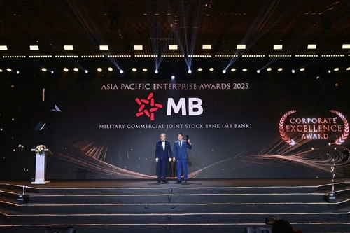 MB lần thứ sáu liên tiếp được vinh danh 'Doanh nghiệp xuất sắc châu Á' năm 2025