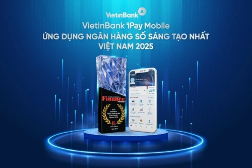 VietinBank iPay Mobile nhận giải thưởng 'Ứng dụng Ngân hàng số sáng tạo nhất Việt Nam 2025'
