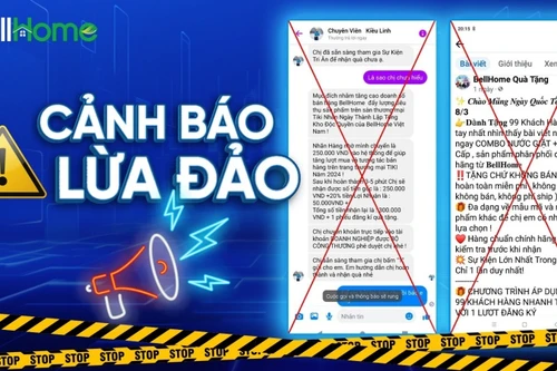Cảnh giác chiêu lợi dụng thương hiệu uy tín Bell Home 'tặng quà tri ân' để lừa đảo