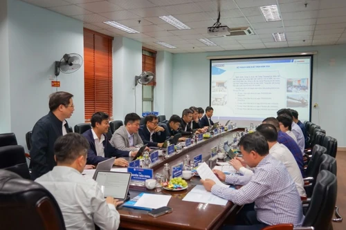 Lãnh đạo Tổng công ty Phát điện 1 làm việc tại Công ty cổ phần Nhiệt điện Quảng Ninh về công tác phát điện mùa khô năm 2024