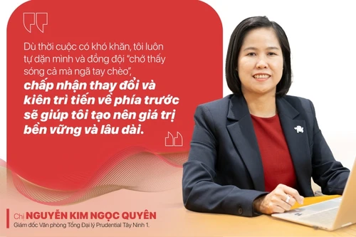 Giám đốc Văn phòng Tổng Đại lý: ‘Vì ‘thương’ bảo hiểm, tôi quyết tâm đạt được nấc thang cao nhất’