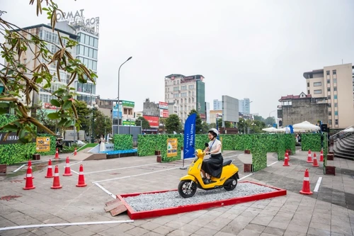 Hành trình 'Phủ Xanh Đông Bắc - Tây Bắc' của xe máy điện VinFast khuấy động Thái Nguyên