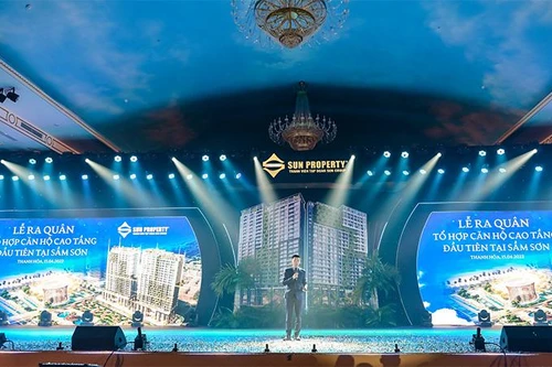 Tưng bừng lễ ra quân tổ hợp căn hộ cao tầng sát biển đầu tiên tại Sầm Sơn