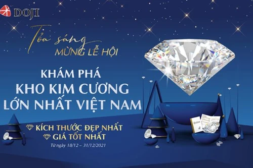 Khám phá kho Kim cương viên siêu khủng tại DOJI cùng ưu đãi hấp dẫn tới 500 triệu đồng