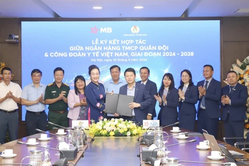 MB ký kết hợp tác với Công đoàn Y tế Việt Nam
