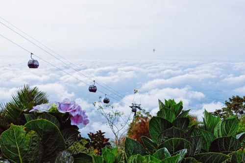 Núi Bà Đen mùa mưa khiến nhiều du khách liên tưởng đến Đà Lạt