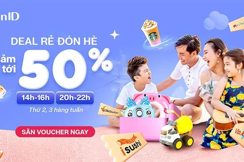 VinID mạnh tay tặng hơn 40.000 mã siêu giảm giá, tổng giá trị gần 55 tỉ đồng