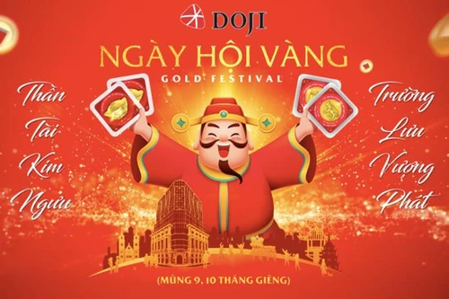 DOJI tung hàng trăm ngàn sản phẩm vàng độc đáo dịp Thần Tài