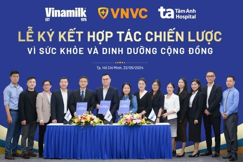 Vinamilk ký hợp tác chiến lược cùng VNVC, Bệnh viện Tâm Anh để tăng cường chăm sóc sức khoẻ cộng đồng