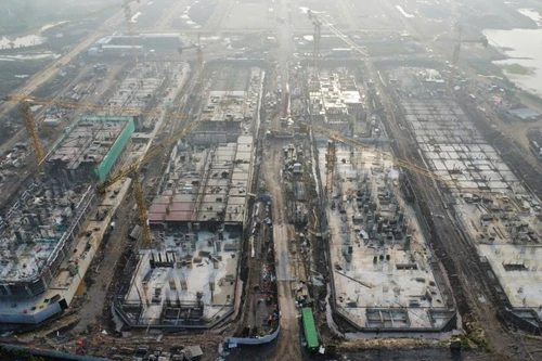 Hối hả thi công dự án Sun Group Hà Nam ‘đua’ tiến độ bàn giao nhà sau 8 tháng