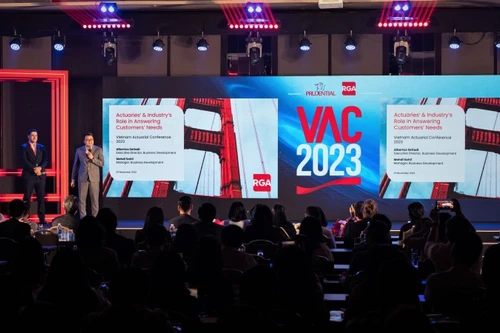 Hơn 350 khách mời tham dự Hội nghị Định phí bảo hiểm Việt Nam 2023 do Prudential Việt Nam tổ chức