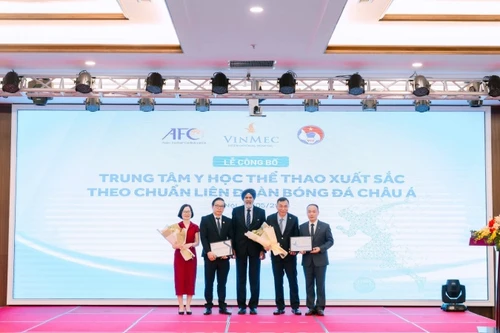 Trung tâm y học thể thao Vinmec được công nhận xuất sắc theo chuẩn châu Á