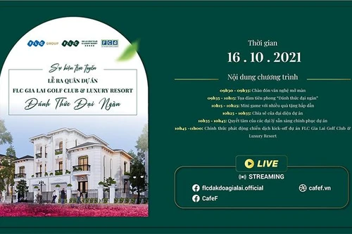 16/10: Trực tuyến lễ ra mắt quần thể FLC Gia Lai quy mô hàng đầu Tây Nguyên