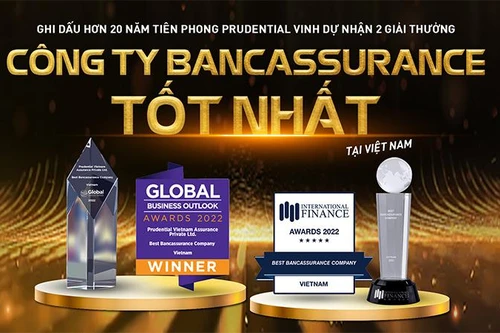 Prudential Việt Nam đón nhận 2 giải thưởng danh giá cho kênh Bancassurance