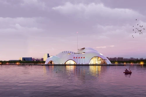 Soi kiến trúc 'độc nhất vô nhị' của Nhà hát Opera Hà Nội tại Hồ Tây