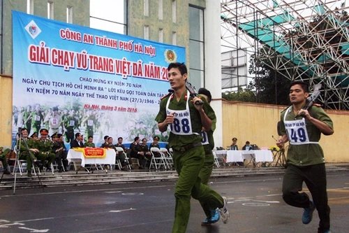 Hấp dẫn giải chạy vũ trang việt dã CATP Hà Nội 2016