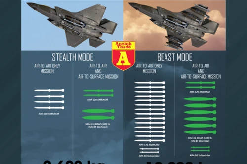 [ẢNH] Tại sao Nga và Trung Quốc đặc biệt quan tâm tới "chế độ quái thú" trên F-35?