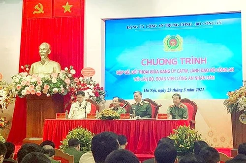 Đại tướng Tô Lâm - Bộ trưởng Bộ Công an đối thoại với đoàn viên thanh niên CAND