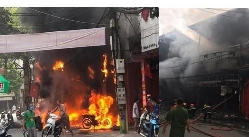 50 xe máy thiêu rụi sau cú ‘xuống tay’ bằng ‘bom xăng’