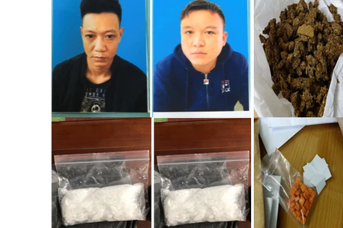Đồng loạt ‘gom’ 2 đầu nậu, thu giữ đủ chủng loại ma túy