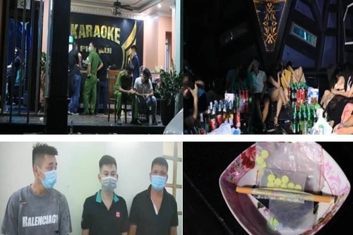 Hàng chục dân chơi ‘bay lắc’ mừng sinh nhật trong phòng VIP quán karaoke