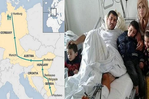 Hành trình tị nạn 2365km từ Syria sang Đức của cậu bé 5 tuổi