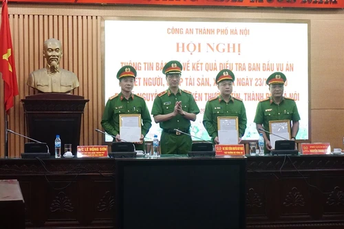 Bộ Công an và Thành phố Hà Nội khen thưởng chiến công xuất sắc của Công an Thủ đô