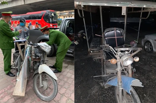 Xử lý nghiêm tình trạng xe 3 bánh tự chế vi phạm trật tự an toàn giao thông