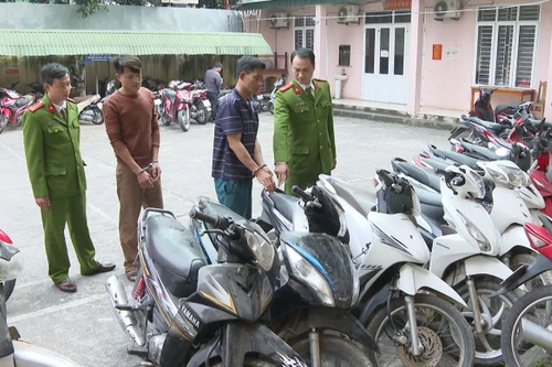 Bắt ổ nhóm chuyên trộm cắp, tiêu thụ xe gian