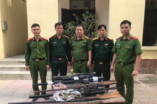 Công an huyện Thạch Thất làm tốt công tác thu hồi vũ khí vật liệu nổ, công cụ hỗ trợ 