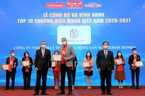 Masterise Homes được vinh danh Top 10 Thương hiệu mạnh Việt Nam 2021