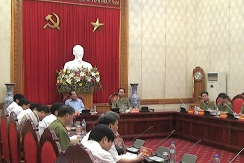 Đảng ủy Công an Trung ương làm việc với đoàn kiểm tra trung ương Đảng