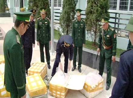 Thu giữ nửa tấn nầm lợn "bẩn" tại biên giới 