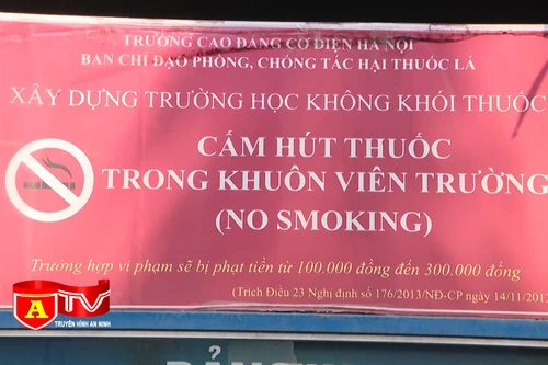 Nên cấm triệt để việc hút thuốc lá trong các cơ sở giáo dục