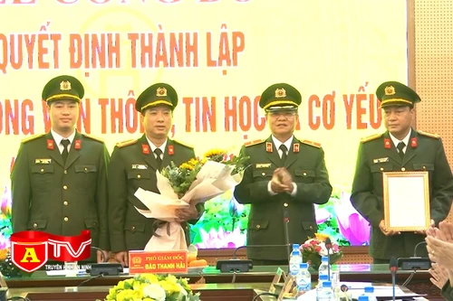 Thành lập Đảng bộ Phòng viễn thông, tin học và cơ yếu CATP Hà Nội