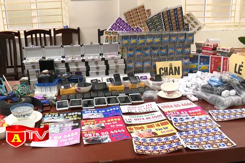 Triệt phá ổ buôn thiết bị cờ bạc bịp qua mạng internet