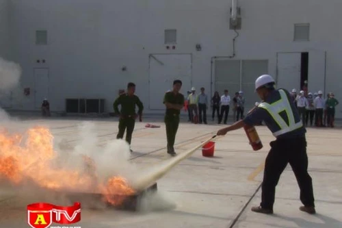 Tập huấn công tác phòng cháy cho doanh nghiệp nước ngoài