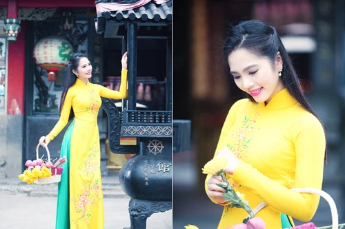 Nữ hoàng Du lịch Dương Kim Ánh rạng ngời đi lễ chùa