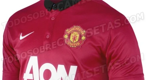 Cận cảnh áo đấu của Manchester United mùa bóng 2013/14