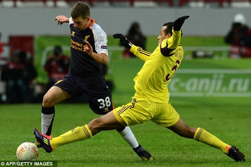 Liverpool bị Anzhi khuất phục