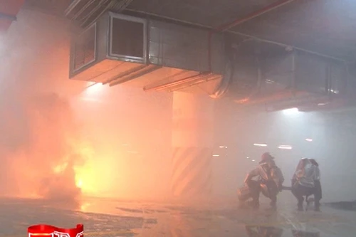 Diễn tập PCCC tại Khu đô thị Royal City