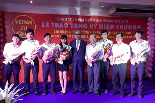 Vedan Việt Nam tôn vinh nhân viên gắn bó 20 năm