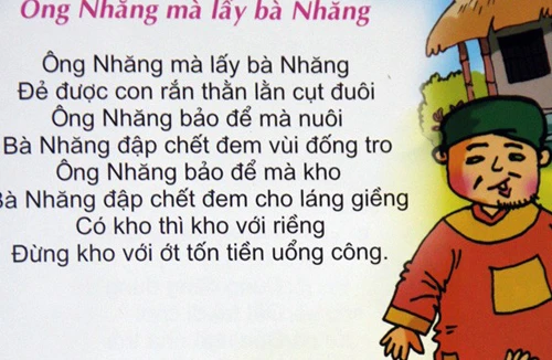 Sách đồng dao có nội dung phản cảm 